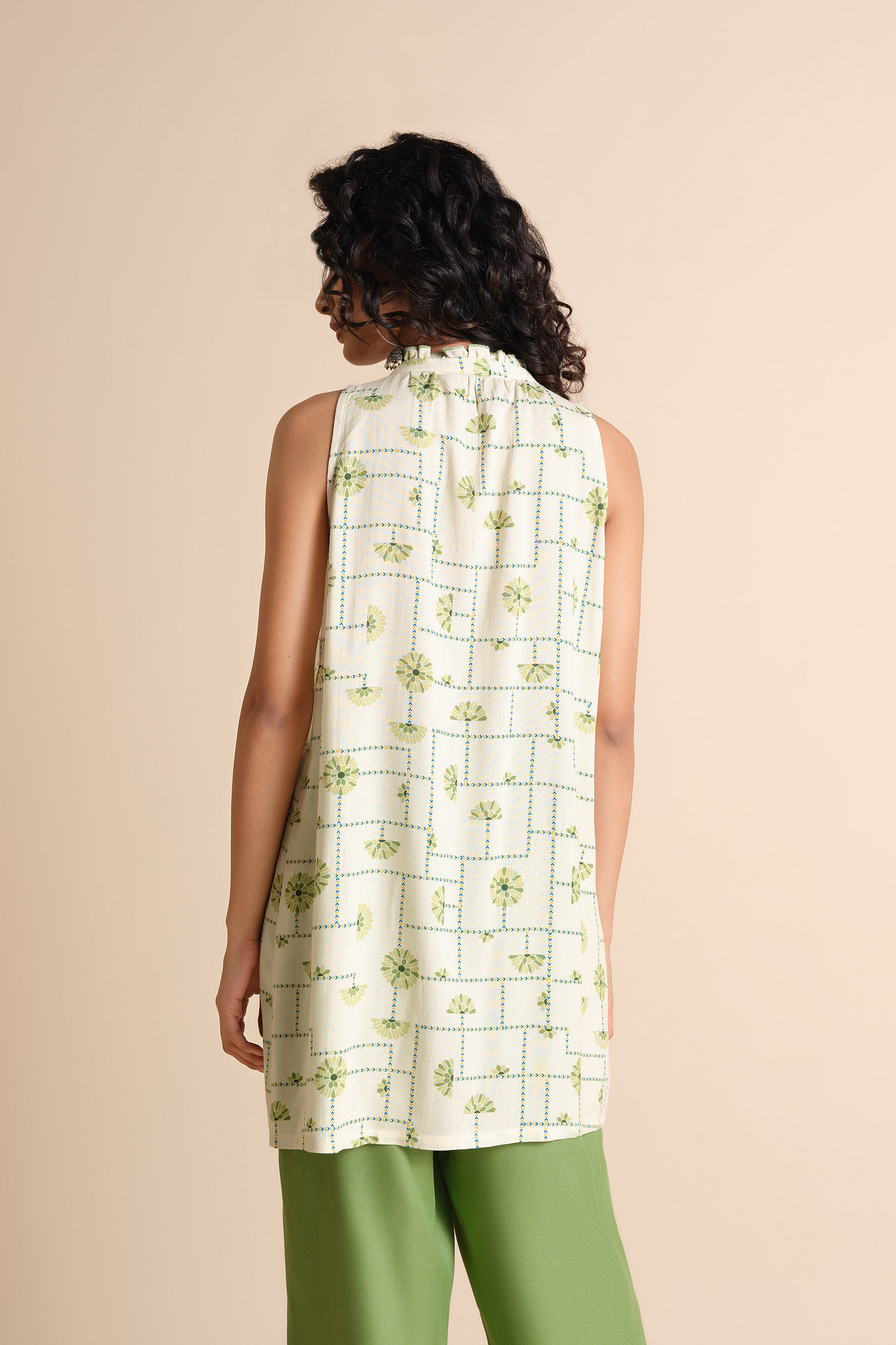 Phool Sa Tunic, Off White, image 5